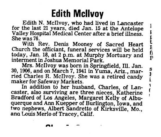 Edith Girotti McIlvoy 1953 